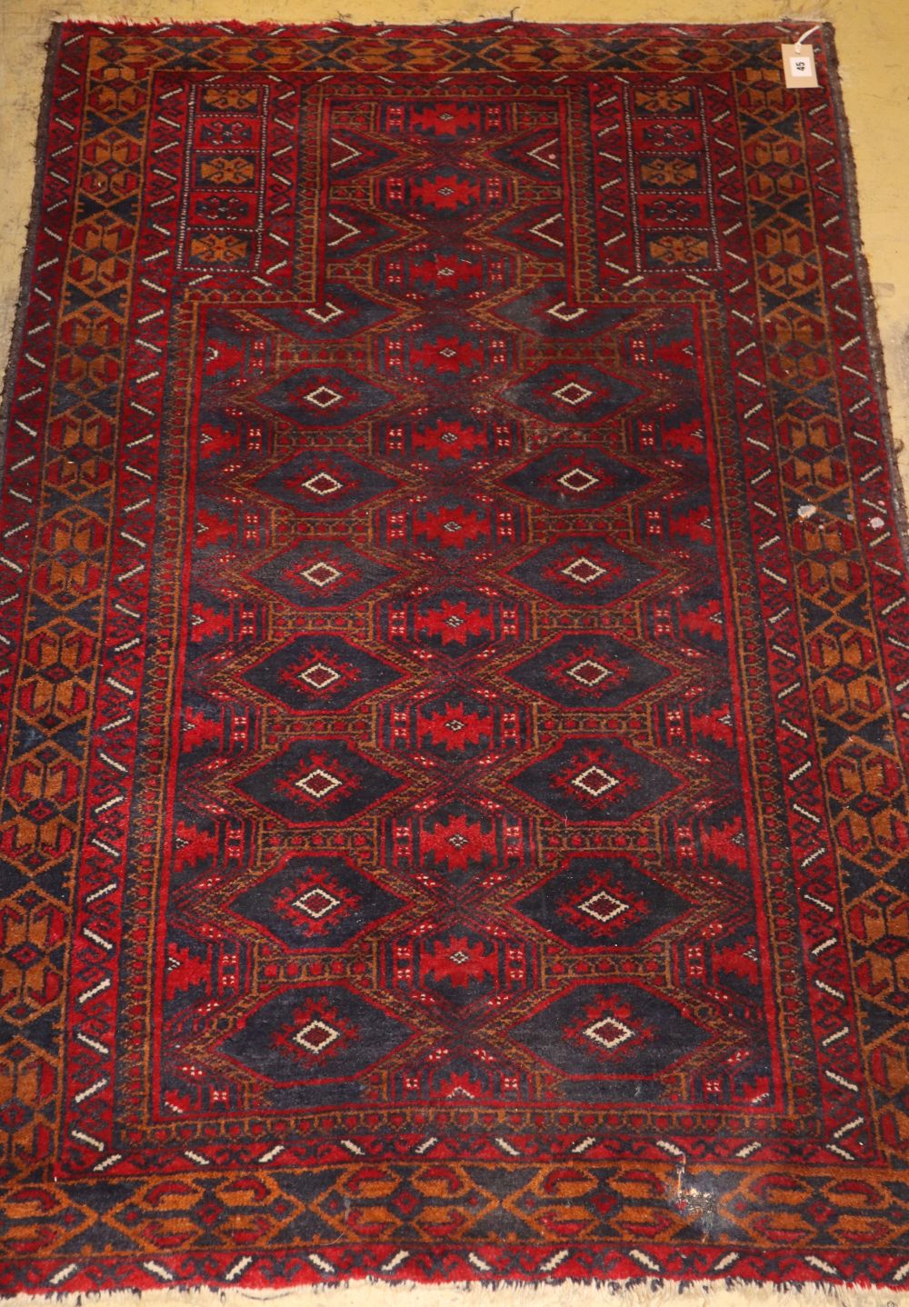A Belouch prayer rug, 140 x 90cm